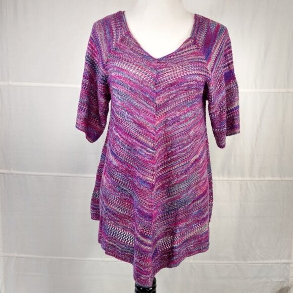 FADED GLORY Colorful Women Tunic Top Sz L (12-14) - Picture 1 of 5